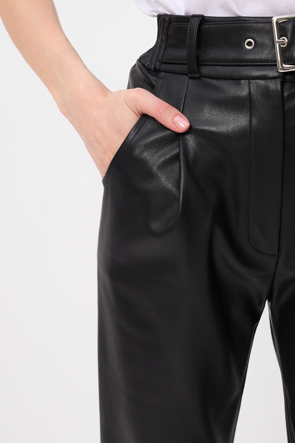 Женские брюки из натуральной кожи