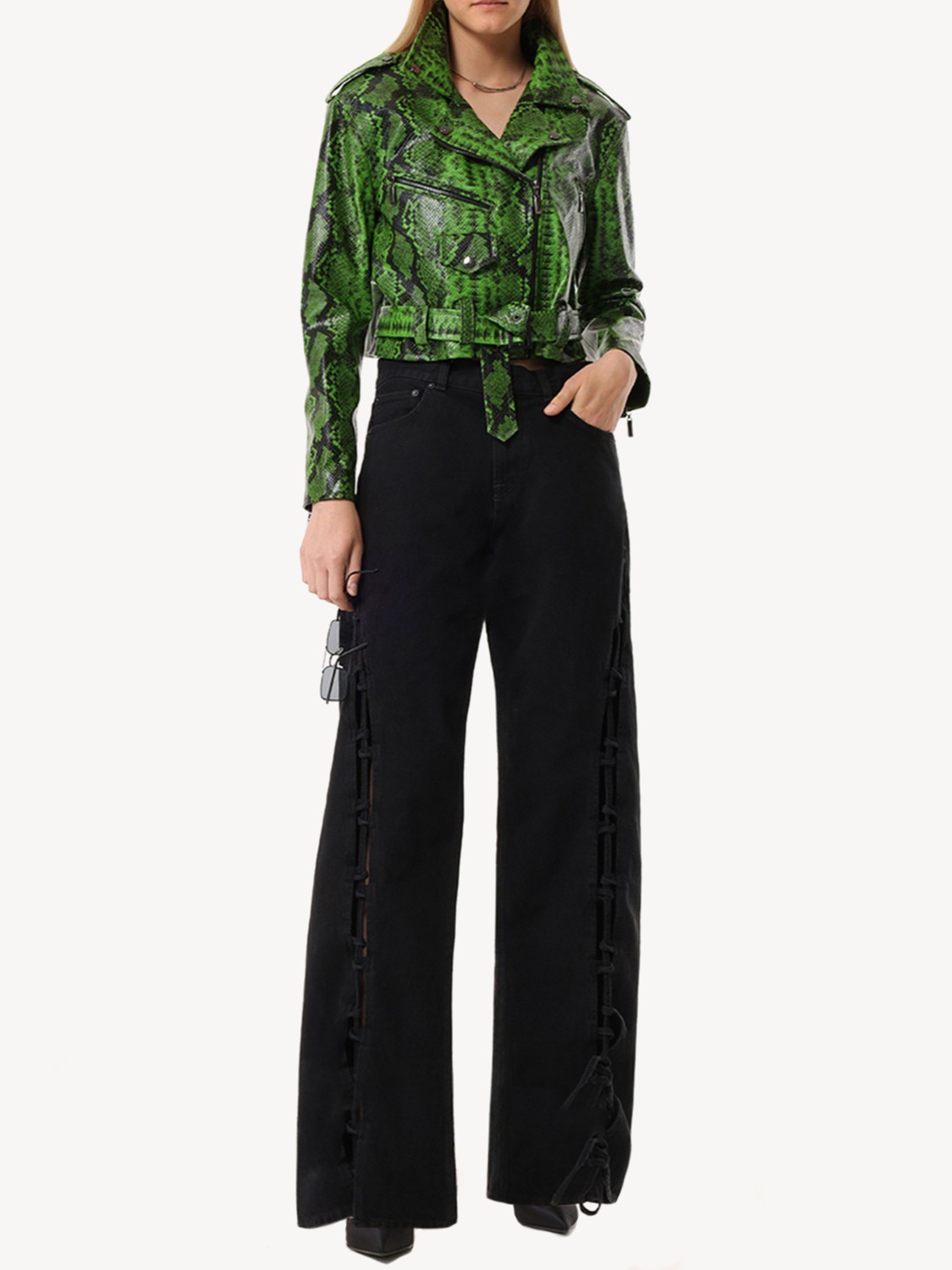 Женская косуха из экокожи