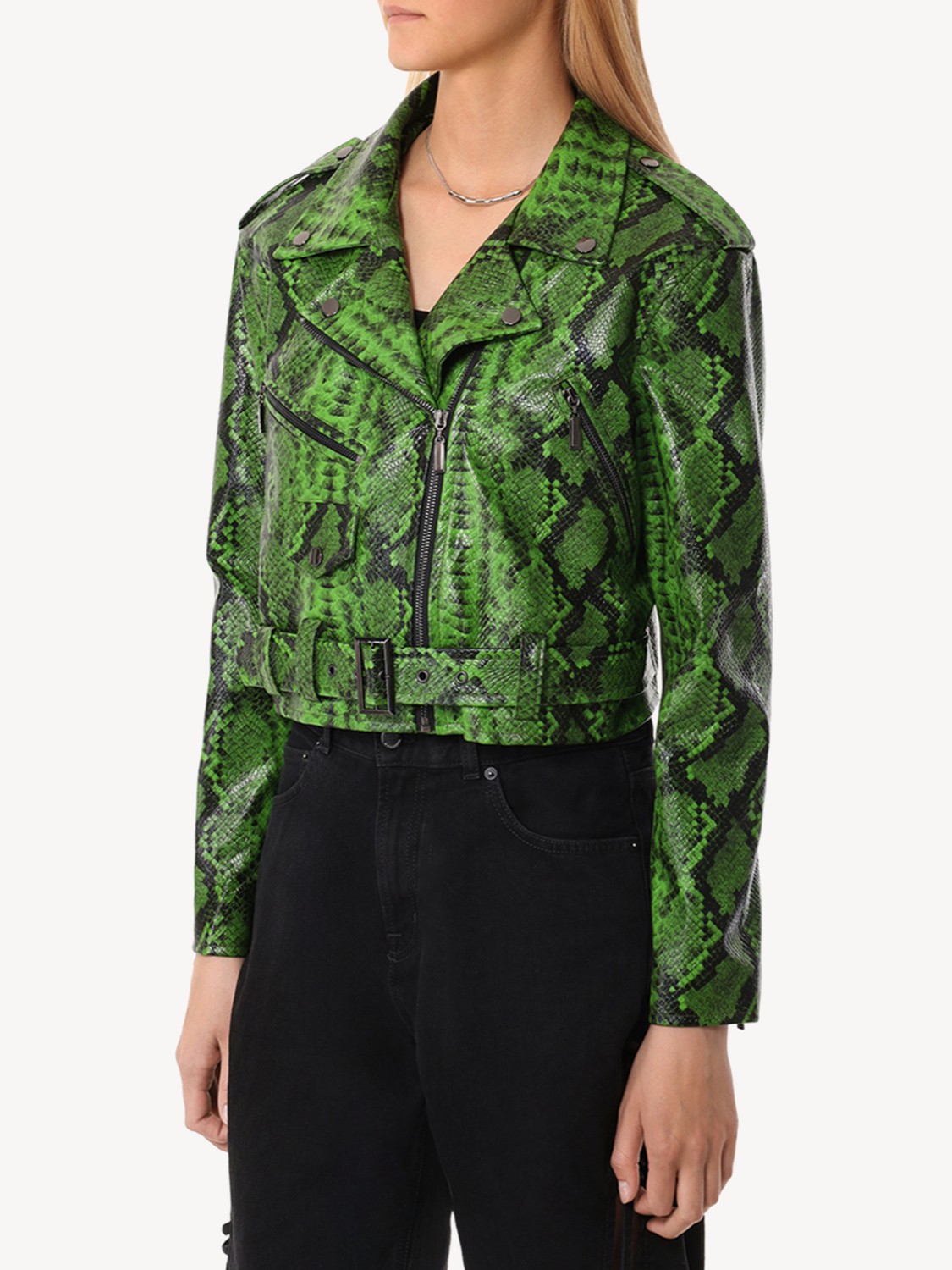 Женская косуха из экокожи