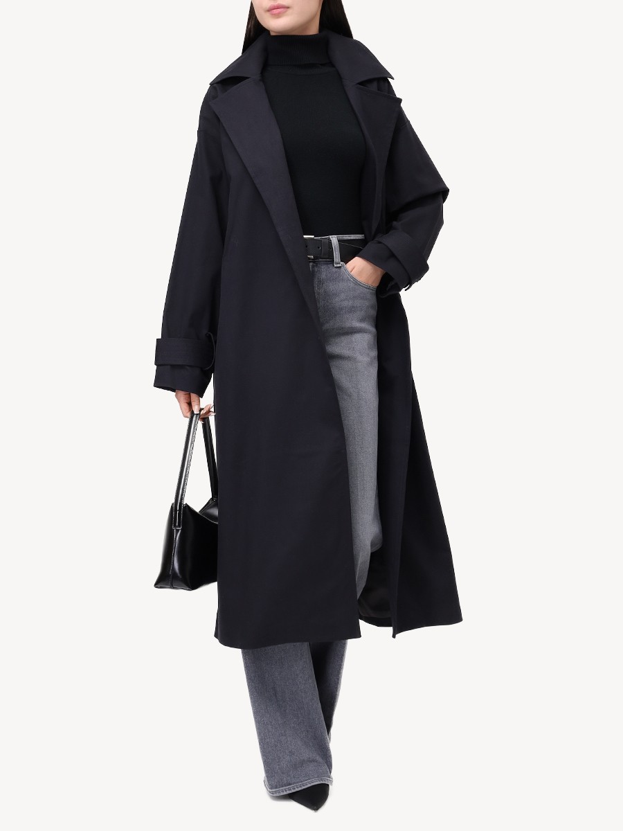 Женский плащ из денима