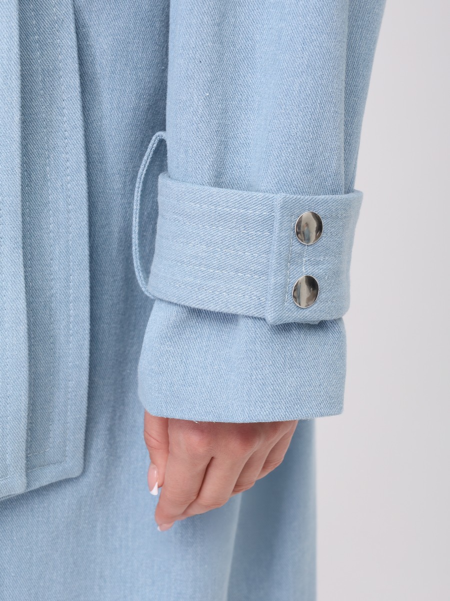 Женский плащ из денима