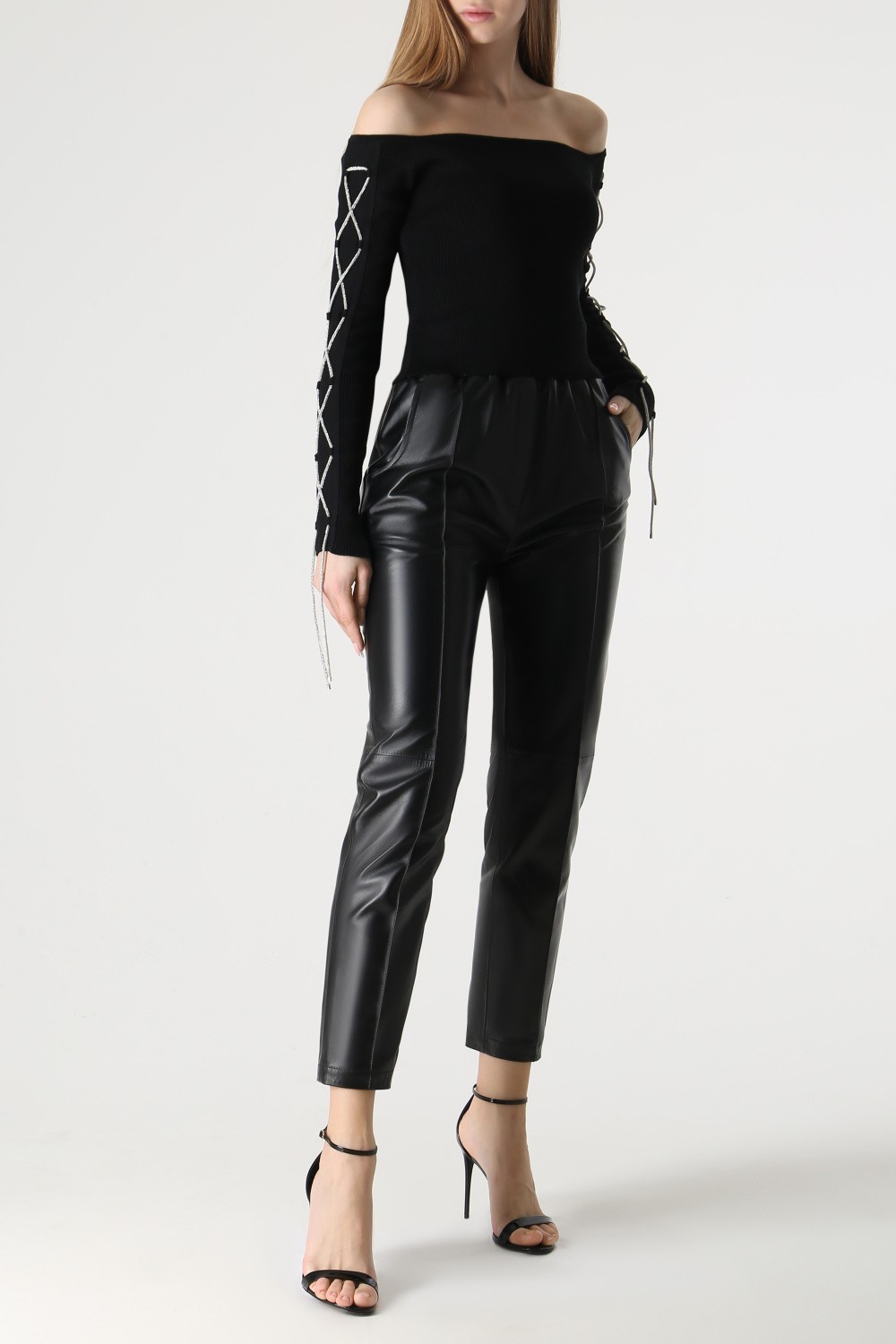 Женские брюки из натуральной кожи