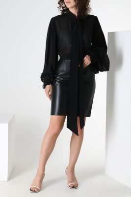 Юбка из натуральной кожи