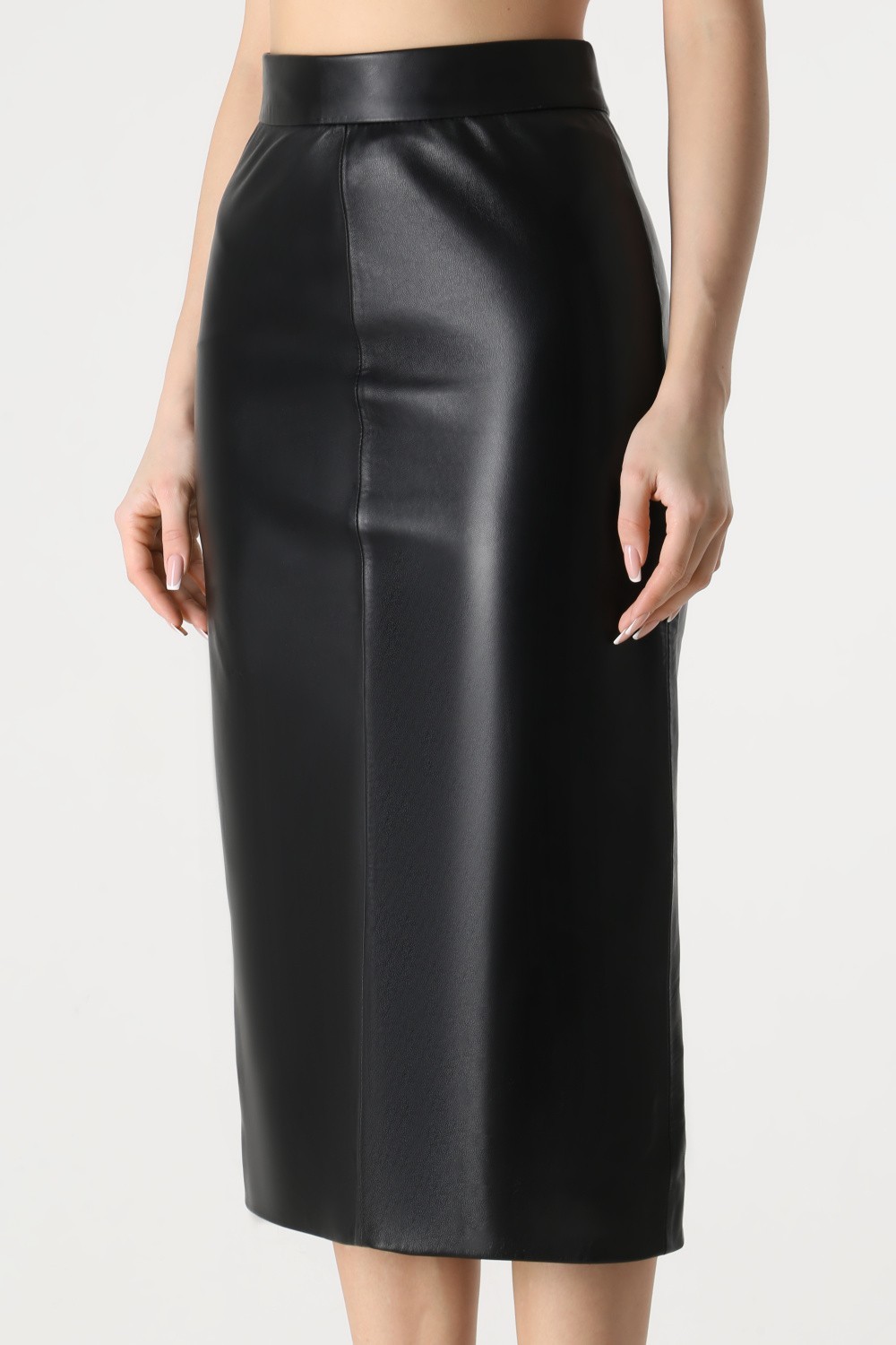 Юбка из натуральной кожи