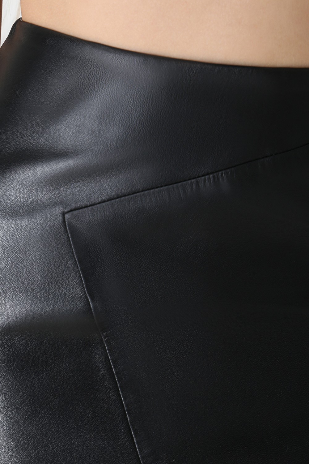 Юбка из натуральной кожи