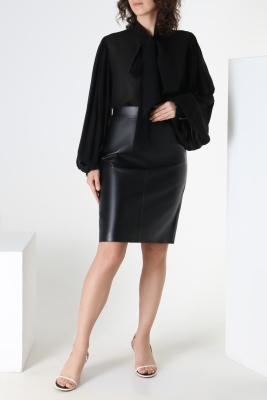 Юбка из натуральной кожи