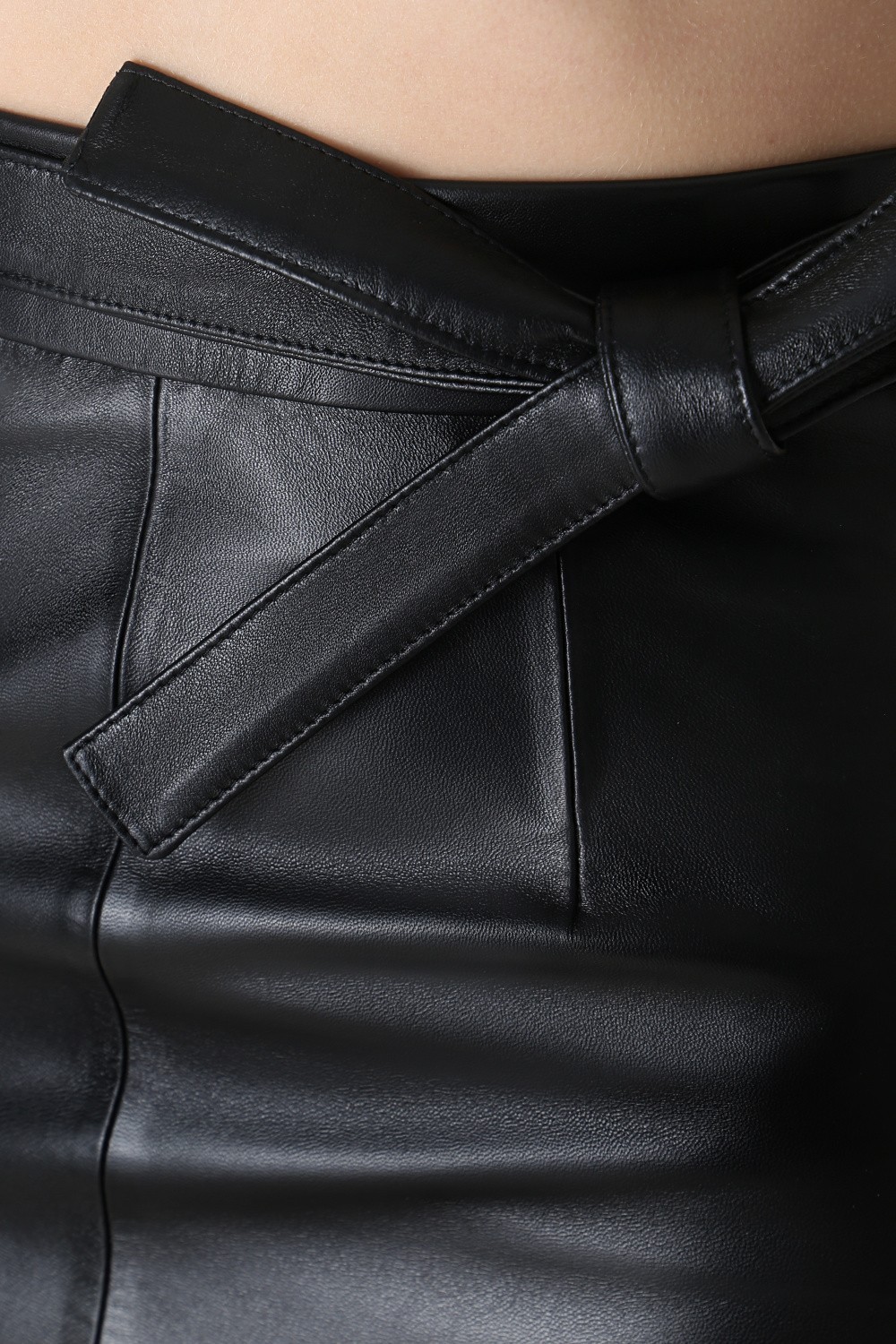 Юбка из натуральной кожи