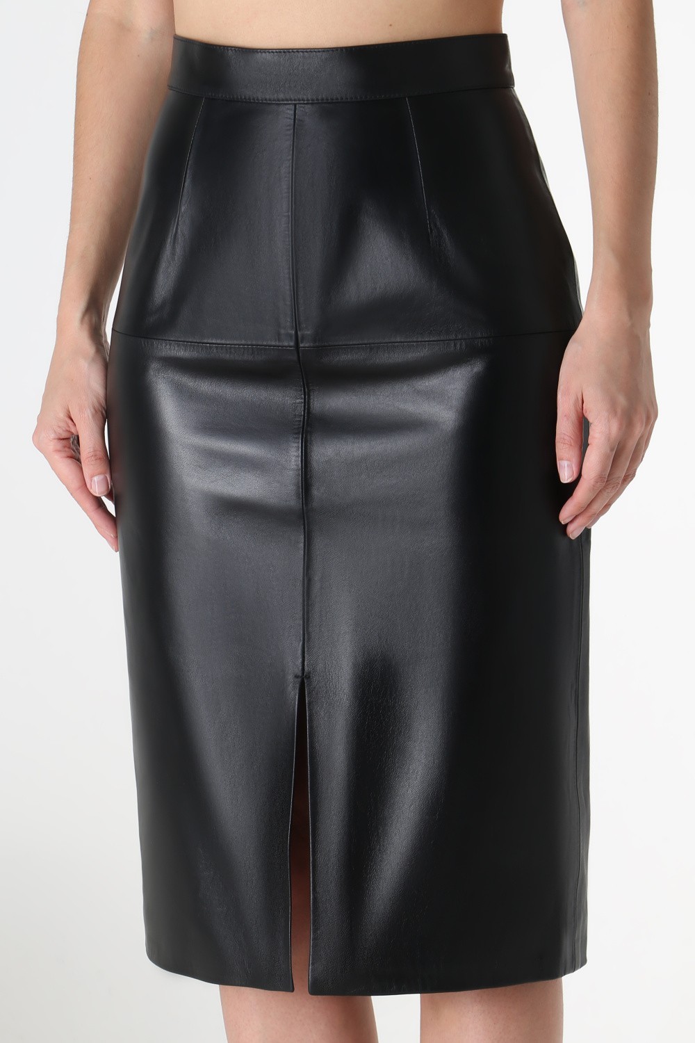 Юбка из натуральной кожи