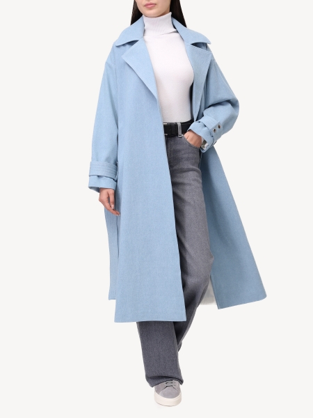 Женский плащ из денима