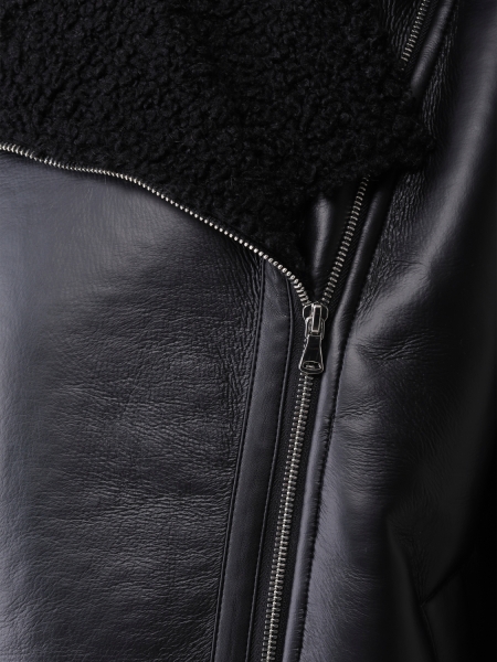 Женская дубленка из экомеха